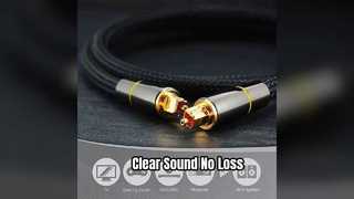Kristalheldere audio-Toslink-kabel SPDIF-glasvezel