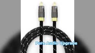 Gouden Toslink Audiokabel Audiofiele Subwoofer Luidspreker