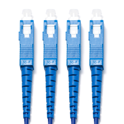 1310/1550nm Blauw SC/SC 4-4 Vier-Mode Single-Core Optic Patch Cord OM3 Voor Bewakingscamera 3M 5M 8M 15M