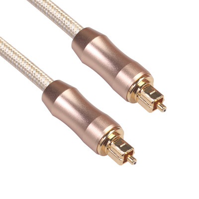 TOSLINK optische Audiokabel Gouden Stop Knited Kabel Berijpt Shell 1.2M For-CD/van DVD Soundbar Huistheater