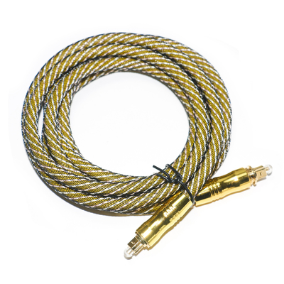 kopen TOSLINK OD7.0 Geweven Touw Plated Gold poorten Digitale Kabel Hoge Resolutie Voor Audiofiele Versterker TV 1.8M 3M 5M online manufacture