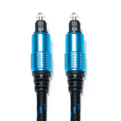 kopen TOSLINK Optische Audio Digitale Kabel Plated Ronde Ject Knited Touw Hifi Geluid Voor Home Theater 1.8M 2M online manufacture