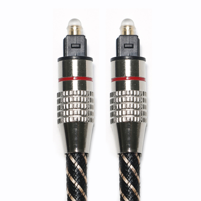 kopen Red & Toslink Digitale Audio Kabel Nylon Gevlochten Geweven Touw OD4.0 Vermetalen Connector 1.2M 1.5M 2M 3M online manufacture