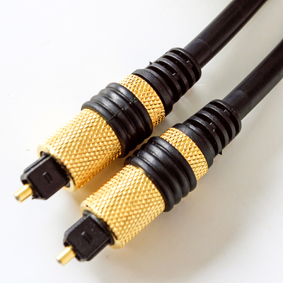 kopen Toslink Digitale Audio Optische Vezelkabel PVC Plated Golden Shell Metal Socket Geel Voor Home Theater CD TV online manufacture