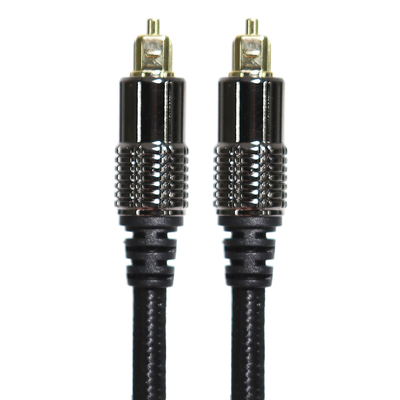 kopen TOSLINK Optische Audio Kabel OD5.0 Blakc Knite Touw Plated Legering Shell Goud Interface 0.8M 1.2M Voor Home theater Soundbar online manufacture