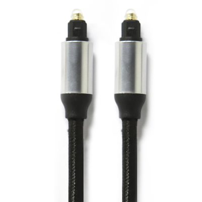 kopen Toslink Digitale Glasvezelkabel OD4.0 Gevlochten Kabel Plastic Plated Metal Shell Ronde Connector Voor Soundbar Cd-speler online manufacture