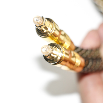 TOSLINK OD7.0 Geweven Touw Plated Gold poorten Digitale Kabel Hoge Resolutie Voor Audiofiele Versterker TV 1.8M 3M 5M