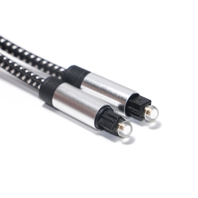Toslink Optische Audio Digitale Kabel SPDIF Kabel Gebreid Touw Vergulde Shell Poort Voor Home Theater CD Speler Soundbar
