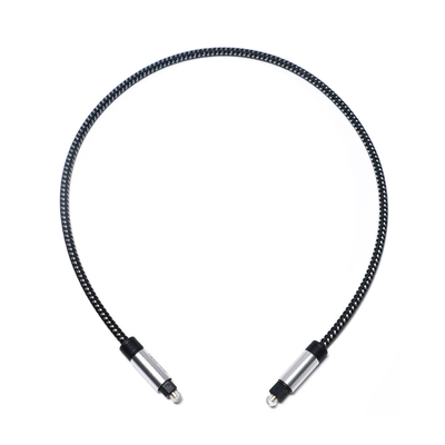 Toslink Optische Audio Digitale Kabel SPDIF Kabel Gebreid Touw Vergulde Shell Poort Voor Home Theater CD Speler Soundbar