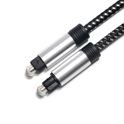 Toslink Optische Audio Digitale Kabel SPDIF Kabel Gebreid Touw Vergulde Shell Poort Voor Home Theater CD Speler Soundbar