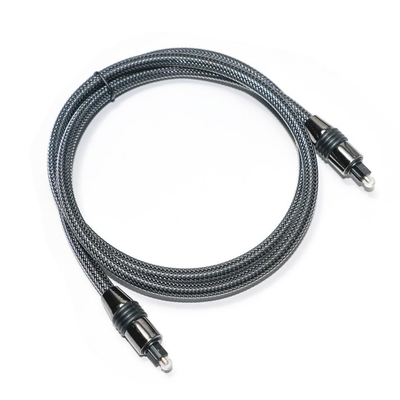 Factory Outlet gloednieuwe Toslink audio digitale kabel nylon gevlochten OD4.0 metalen omhulsel vergulde connector
