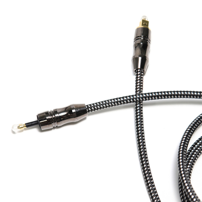 Digitale gevlochten TOSLINK optische audiokabel vergulde 4K metalen connecotr voor theater Soundbar