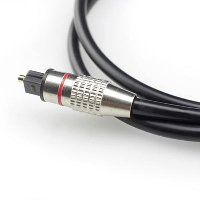 TOSLINK Digitale Optische Audio Kabel Plated Metal Shell Golden Connector Voor Home Theater CD player1M/2M/3M