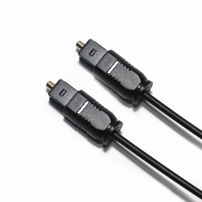 Factory Outlet Toslink optische audiokabel PMMA zwart PVC met stofkap extra dun voor Soundbar