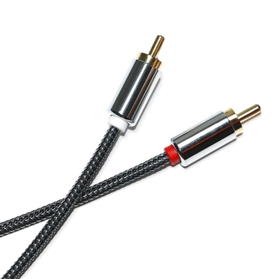 RCA Premium Kwaliteit Digitale Audio SPDIF 3.5mm gebreide Nylon aluminiumlegering Man op Man Voor VCD DVD TV Soundbar