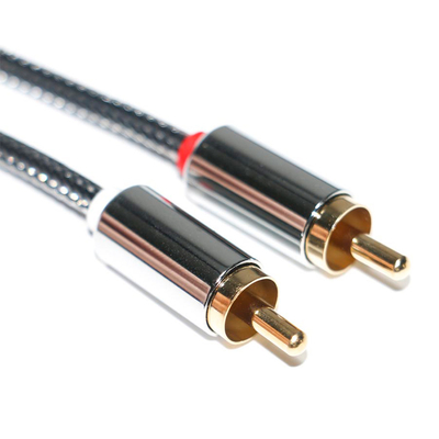 RCA Premium Kwaliteit Digitale Audio SPDIF 3.5mm gebreide Nylon aluminiumlegering Man op Man Voor VCD DVD TV Soundbar