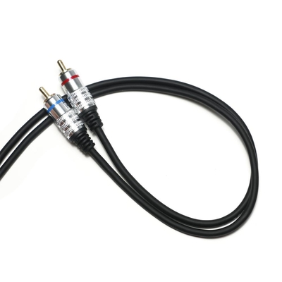 Factory oulet RCA 3.5MM Audio Kabel Rood Blauw Velg PCV Cover Plated Legering Voor CD TV Soundbar