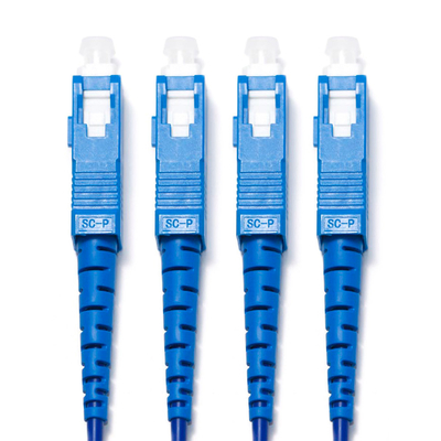 SC LC Glasvezel Patchkabel Multimode Dual-Core OM3 4/4 10G voor Survailiance WLAN LAN