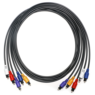 RCA-kabel optische digitale audiokabel 5 kleuren plastic connector 1,5 m - 5 m voor dvd-cd-speler