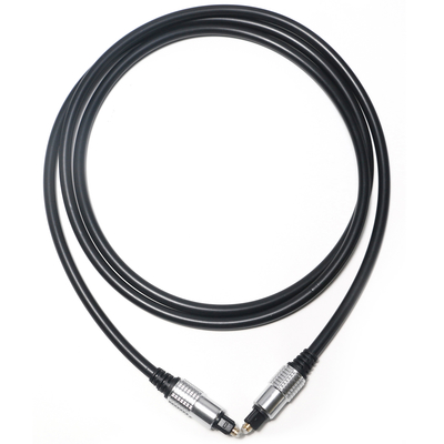 Van het Aluminiumshell plated gold ports van pvc OD5.0 van de Toslink Audiokabel Zwarte Hifi Correcte de Fabrieksafzet voor Versterker Soundbar
