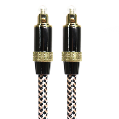 Toslink Didital Optische Kabel OD5.0 Gouden 4K Poort Geweven Touw HiFi Geluid Voor Home Theater Soundbar