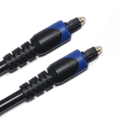 Blue&Toslink Digitale Kabel OD4.0 Glasvezelkabel Vergulde PVC Cope Ronde Connector Voor CD Speler Soundbar