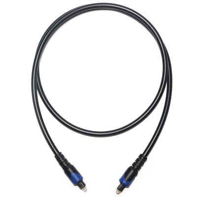 Blue&Toslink Digitale Kabel OD4.0 Glasvezelkabel Vergulde PVC Cope Ronde Connector Voor CD Speler Soundbar