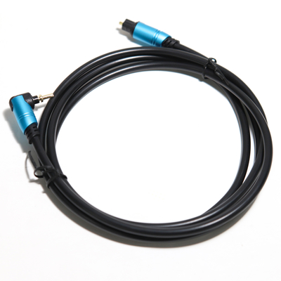 TOSLINK Blue Digital Audio Glasvezel Aluminium Metal Shell Aangesloten Versterker Voor Subwoofer Speaker Soundbar 0.8M