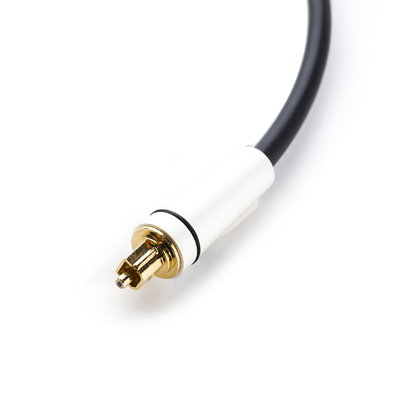De openluchttv-Kabel van Sprekerstoslink Rca met de Geplateerde Schakelaar van 24K Goud