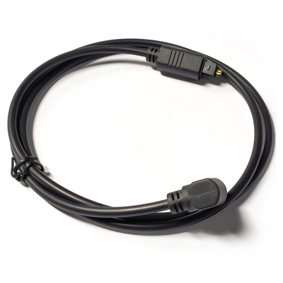 Fabrieksoutlet Toslink Digitale audiokabel Zwart OD4.0 Vierkant Interface 90° 0,5M voor mini Player-soundbar