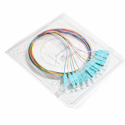 Glasvezel Patchkabel Blauw SC & UPC 12Core Lint Pigtail Blauwe Poort 09mm Gigabit Ethernet Snelheden 1.5M 2M 3M