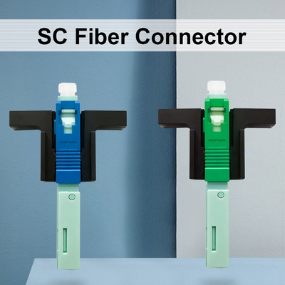 Herbruikbare handmatige connector voor APC/UPC gepolijste SC standaard FTTH-netwerken