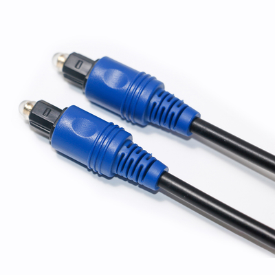 Fabrieksprijs Gloednieuwe Toslink digitale glasvezelkabel PVC-kabel Verguld blauw omhulsel HiFi-geluid voor thuisbioscoop