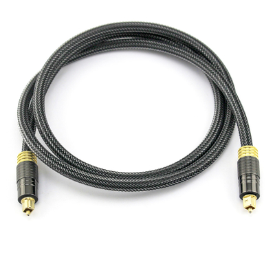 Factory Outlet Premium digitale optische audio Toslink 24K vergulde gouden gebreid touw 1.2M