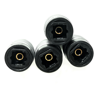 Optische audiokabel Toslink vrouwelijke jack verlengkabel koppeling connector adapter, zwart