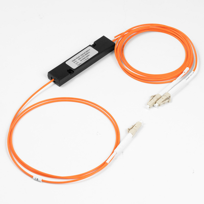 Glasvezelsplitter Koppelingsverhouding LC/UPC 1x2 FBT-koppeling 1*2 FBT Multimode 850/1310nm 50/125 MM 50/50