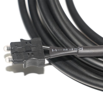 180dB/Km Servo Optische Glasvezelkabel OD4.0 Zwarte Kabel Voor Apparatuur Test, Machine Connector Servo Systeem