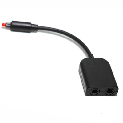 Digitale Toslink Fiber Optische Splitter 1 in 2 Out Audio Adapter Kabel Signaalverbetering