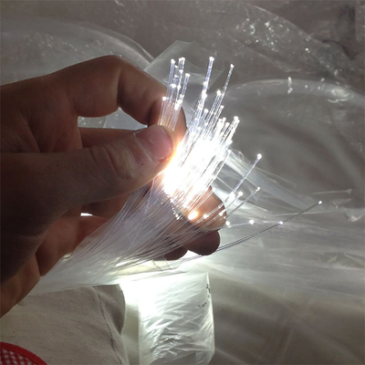 Factory Outlet POF 10mX 6mm Buitendiameter PVC PMMA Plastic Black Jacket Glow Glasvezelkabel Voor Licht Decoratief