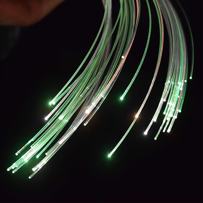 Factory Outlet POF 10mX 6mm Buitendiameter PVC PMMA Plastic Black Jacket Glow Glasvezelkabel Voor Licht Decoratief