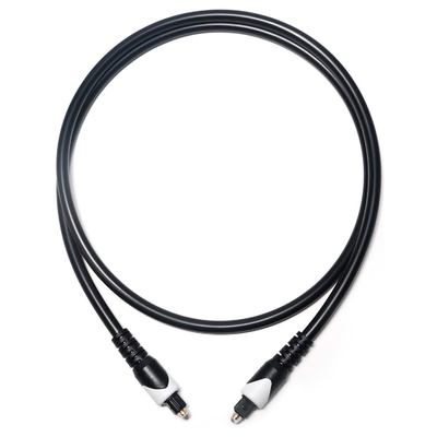 Wit & Toslink Digitale Kabel OD4.0 Glasvezelkabel Plated LSZH PVC Onderdak Ronde Plug Voor Thuis Plaer CD soundbar