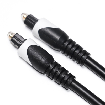 Wit & Toslink Digitale Kabel OD4.0 Glasvezelkabel Plated LSZH PVC Onderdak Ronde Plug Voor Thuis Plaer CD soundbar