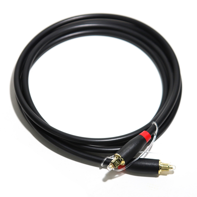 Hoge kwaliteit fabrieksprijs 24K digitale optische audio Toslink-kabel ABS verguld goud Ject 1.5M
