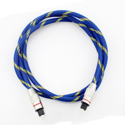 Optisch Digitaal Audiokabelmannetje aan Mannelijke Goud Geplateerde Blauwe Kabel 5,1 van Knited voor Home Theater Soundbar