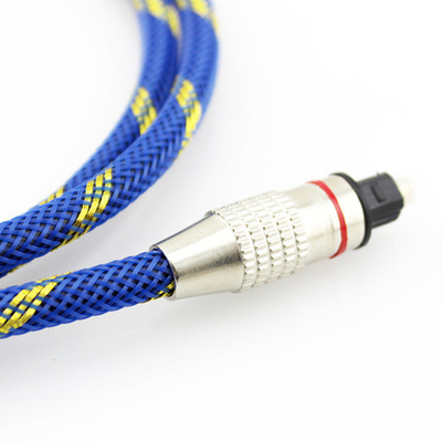 Optisch Digitaal Audiokabelmannetje aan Mannelijke Goud Geplateerde Blauwe Kabel 5,1 van Knited voor Home Theater Soundbar