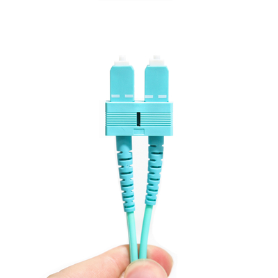 Duplex Multimode Wathet-het Koord su-UPC Ject 50/125um LSZH Jasje 3.0mm OM3 van het Vezelflard