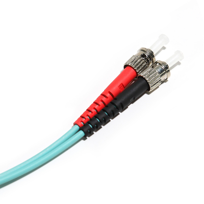 Duplexlan van Multimode Vezel Optische Koord OD3.0 OM3 0.8M 1.5M 2M For WLAN van 10G lc-ST