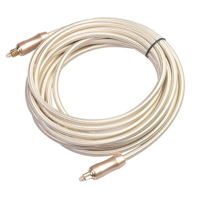 TOSLINK optische Audiokabel Gouden Stop Knited Kabel Berijpt Shell 1.2M For-CD/van DVD Soundbar Huistheater
