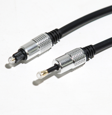 Optische Toslink-Kabelod5.0 Kabel t-3,5 plateerde Aluminium Zilveren Shell For Home Theatre Amplifier Soundbar 1.5M 3M 5M