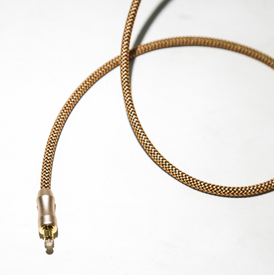 TOSLINK optische Digitale Audiokabel 1M van Kabelrose gold plug frosted shell Knited For-CD/van DVD Soundbar Huistheater